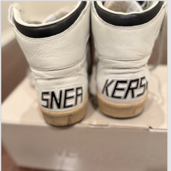 AMAZING LIMITED EDITION VINTAGE GOLDEN GOOSE MEN'S SKY-STAR WHITE SIZE 12 - Picture 4 of 7